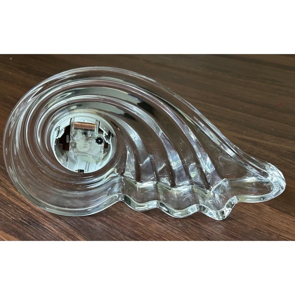 Mikasa Crystal Wave Quartz Mantle Desk Clock Germany‎